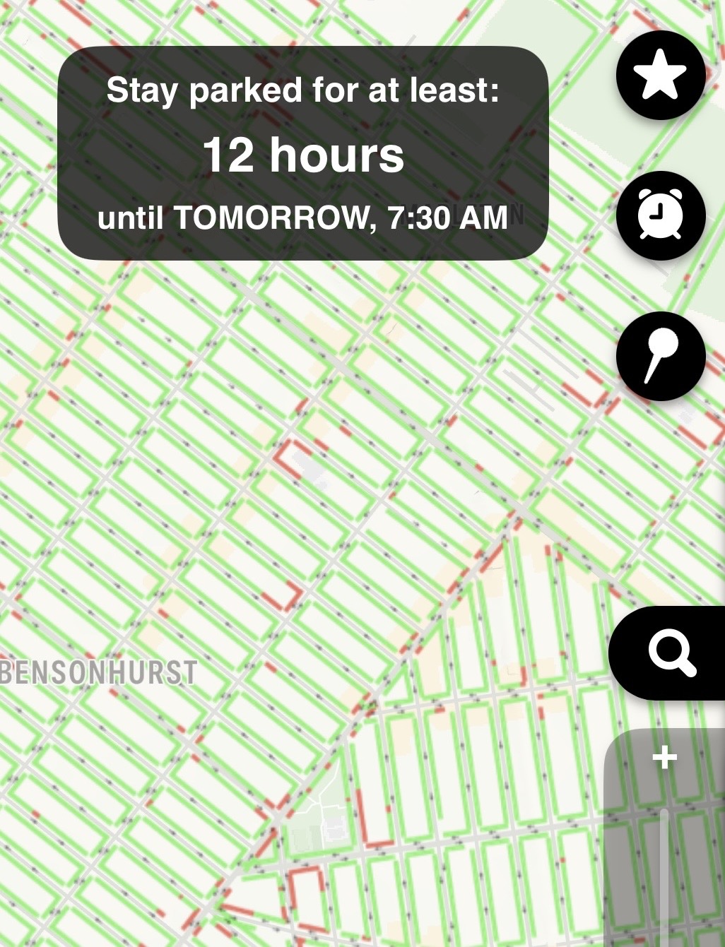 Grid filtered for a 12-hour minimum stay